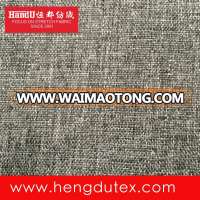 100% polyester PU coated 600D imitation linen look cation fabric for cosmetic backpack car cushion